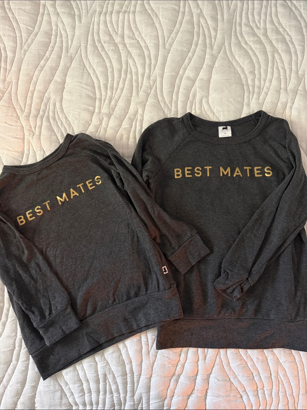 Little and Lively matching tops. “Best Mates”